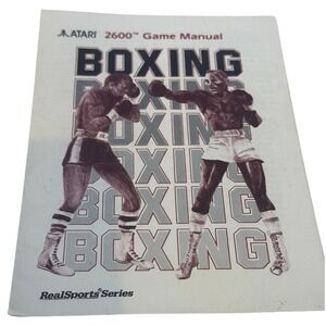 Atari 2600 RealSports Series Boxing Game‎ Manual C300016-135 Rev A 1988 Booklet
